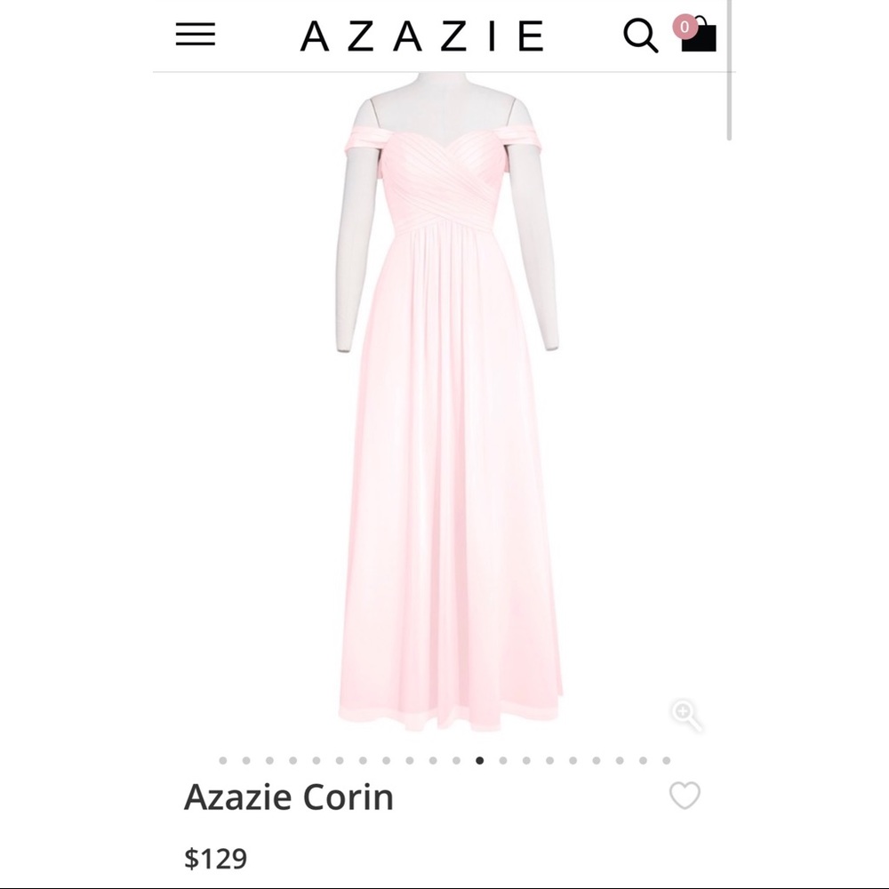 Azazie Corin Blushing Pink Bridesmaid Dress